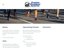 Tablet Screenshot of prairiestriders.net